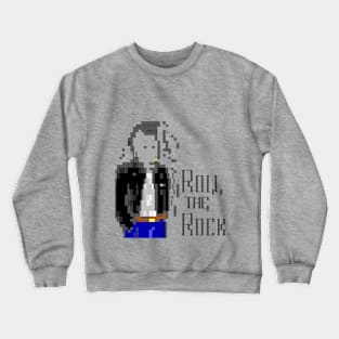 Roll the Rock! Rockabilly Punk Ansi Design Crewneck Sweatshirt